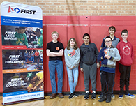  The EMS FIRST tech robotics team earned the Judge's Review Award at regional competition